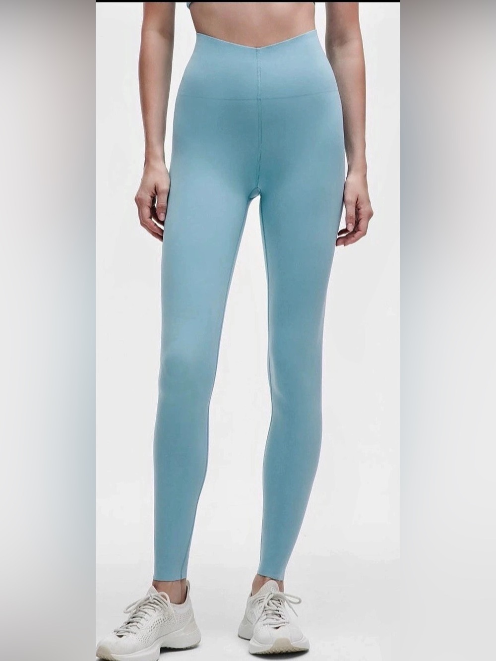 Lululemon glow up super high rise Pant 28” Leggings color washed blue